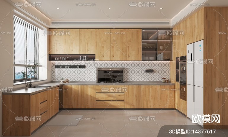 KITCHEN SETS – VRAY / CORONA – 3D MODEL – 1532 - thumbnail 1