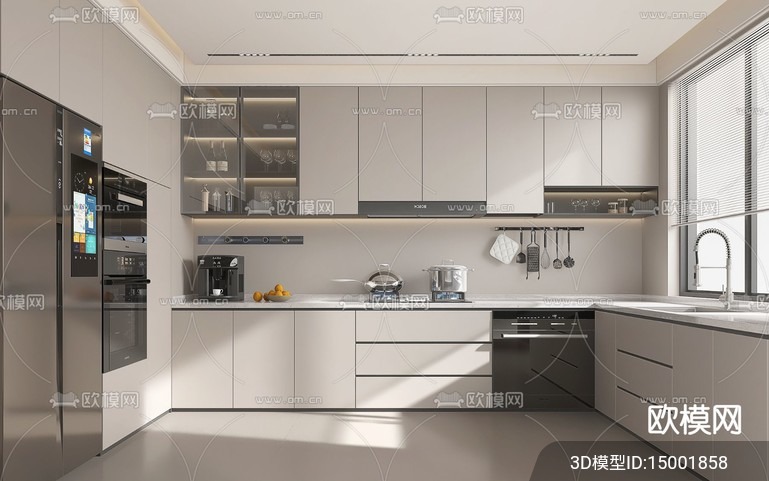 KITCHEN SETS – VRAY / CORONA – 3D MODEL – 1539 - thumbnail 1