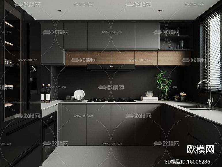 KITCHEN SETS – VRAY / CORONA – 3D MODEL – 1547 - thumbnail 1