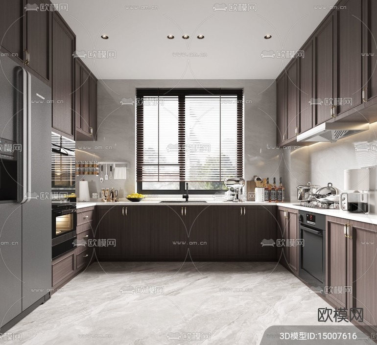 KITCHEN SETS – VRAY / CORONA – 3D MODEL – 1551 - thumbnail 1