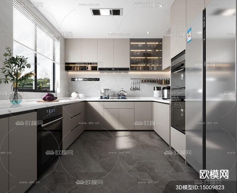 KITCHEN SETS – VRAY / CORONA – 3D MODEL – 1553 - thumbnail 1