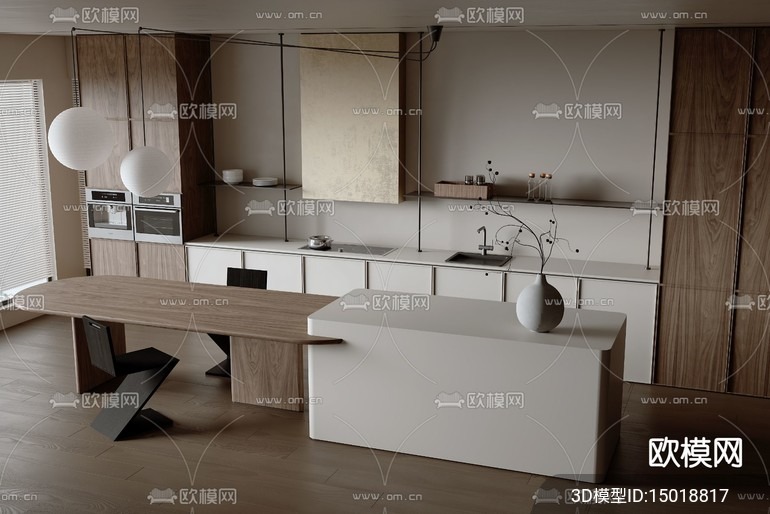 KITCHEN SETS – VRAY / CORONA – 3D MODEL – 1567 - thumbnail 1