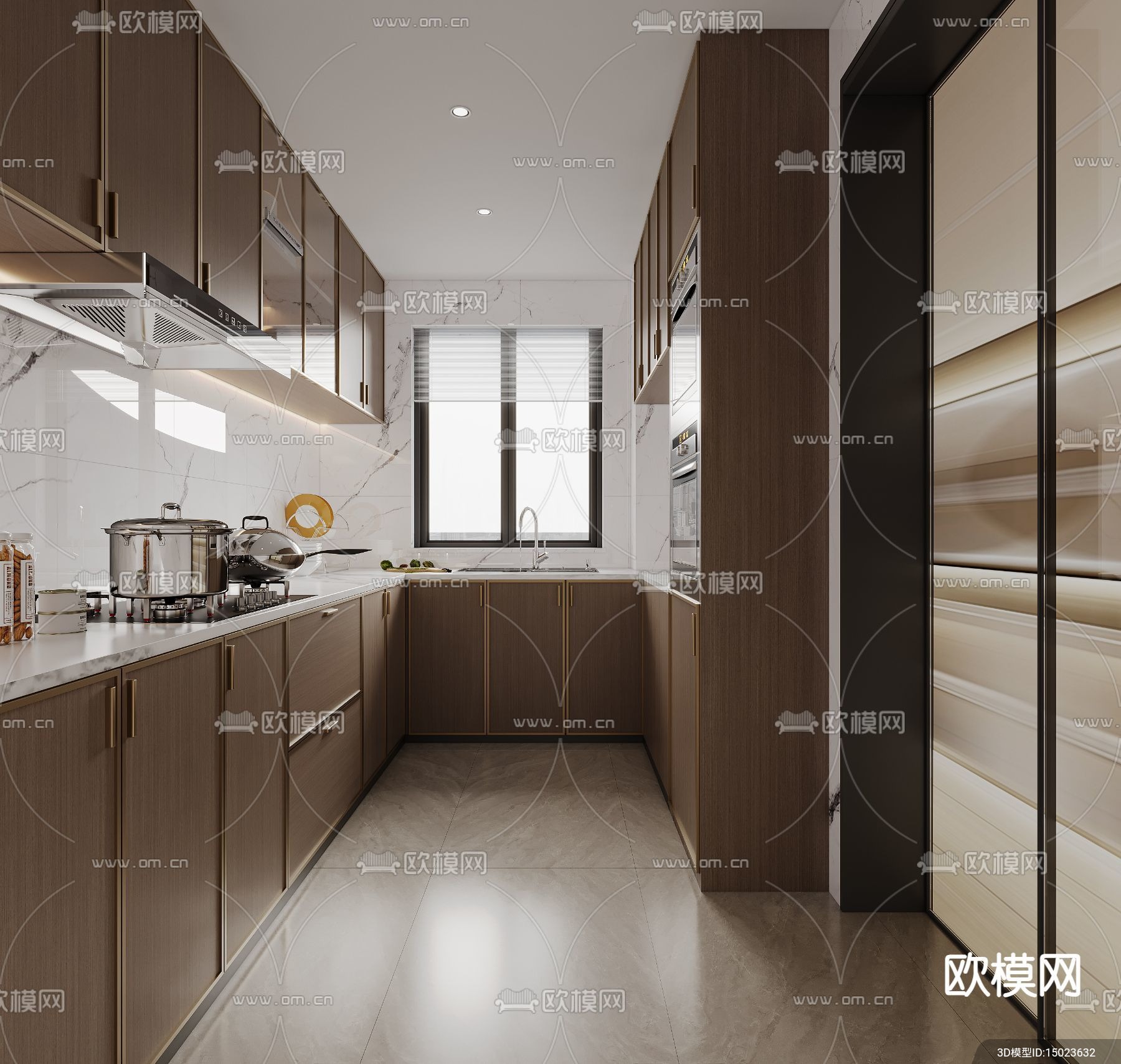 KITCHEN SETS – VRAY / CORONA – 3D MODEL – 1574 - thumbnail 1