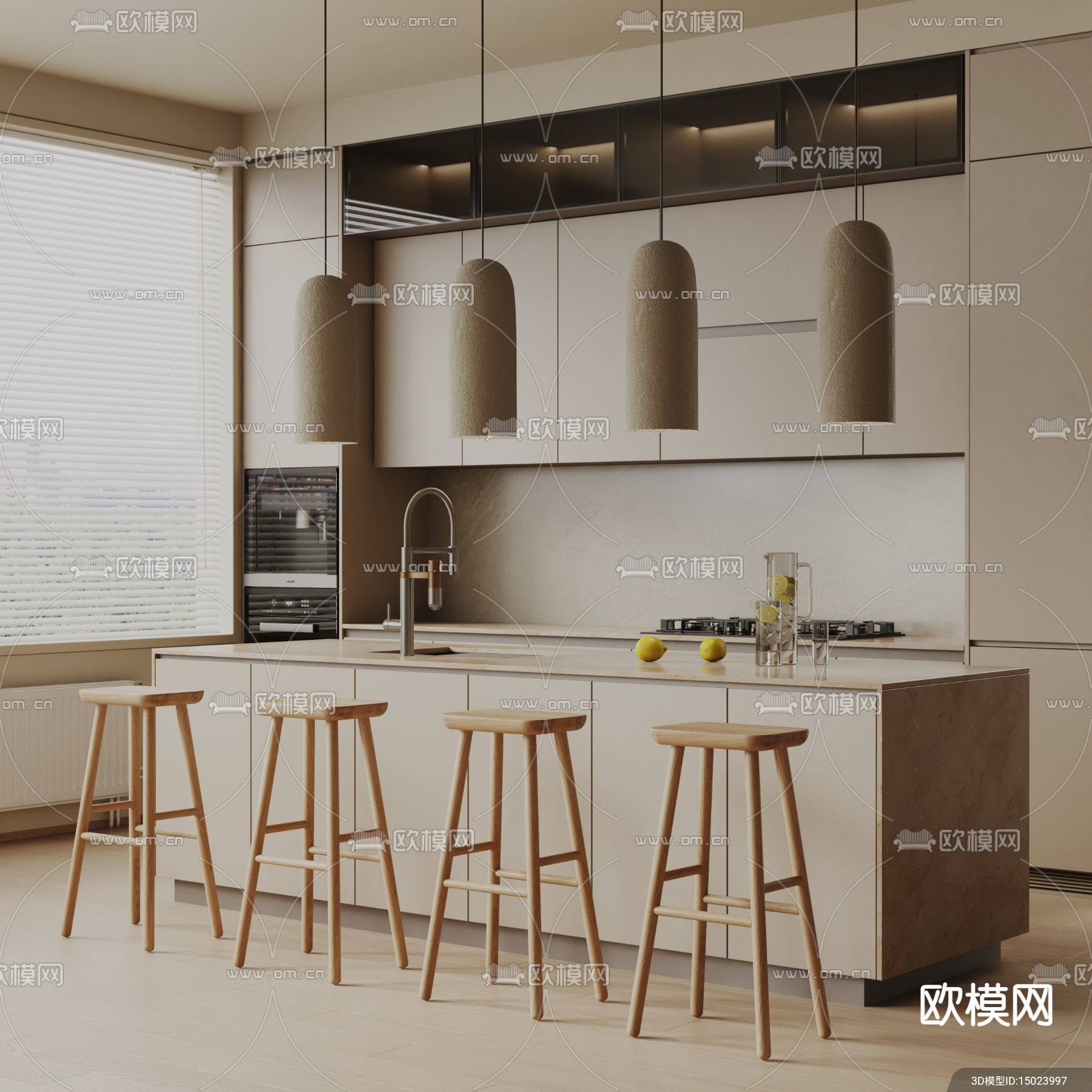 KITCHEN SETS – VRAY / CORONA – 3D MODEL – 1576 - thumbnail 1