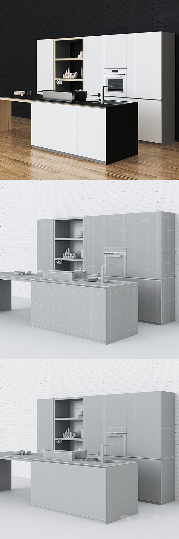 02 KITCHEN 3DS Max - thumbnail 2