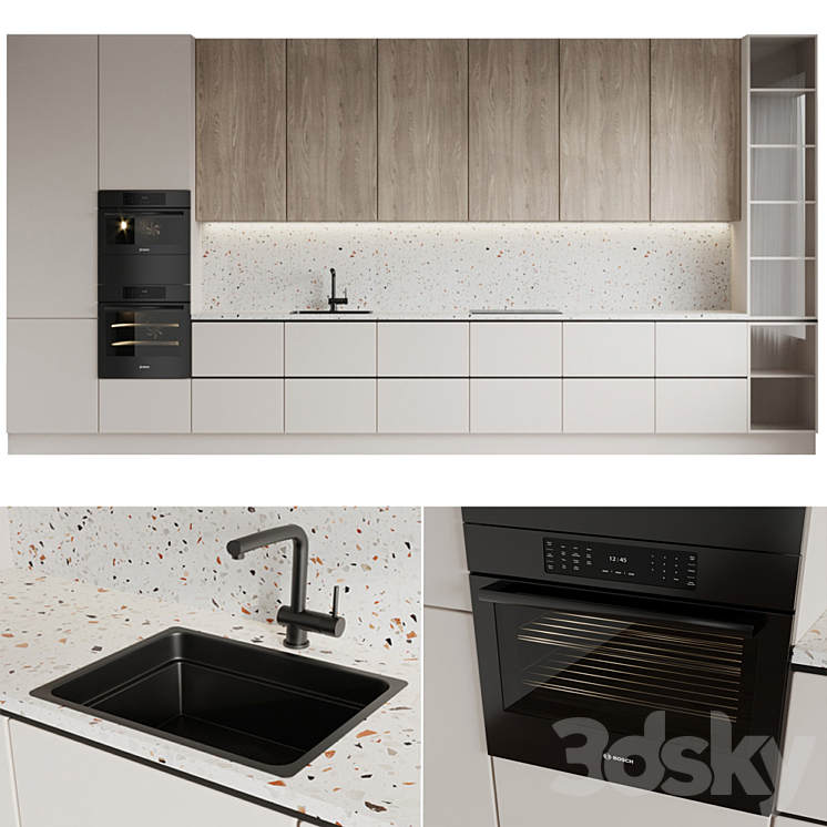 2 Kitchen 2 3DS Max - thumbnail 1