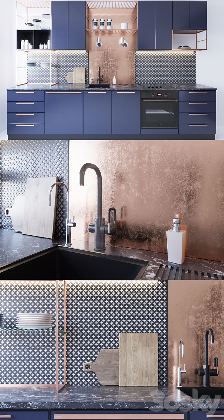 98’Atelier Kitchen 3DS Max - thumbnail 2