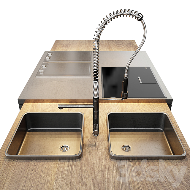 AVE Toncelli Essence Kitchen & Miele 3DSMax File - thumbnail 5