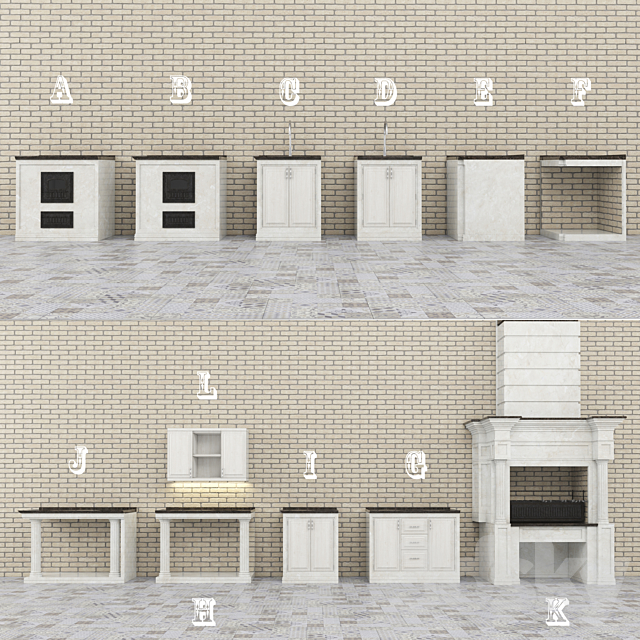 Barbecue classic _ BBQ in classic style 3DSMax File - thumbnail 3