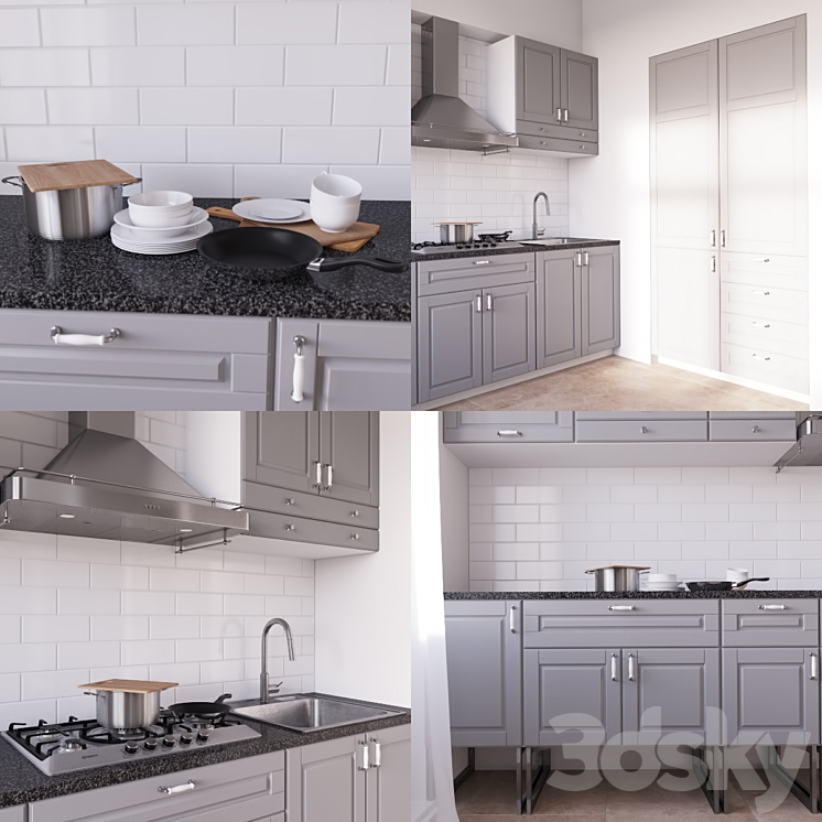 BODBYN Kitchen 3DS Max - thumbnail 2