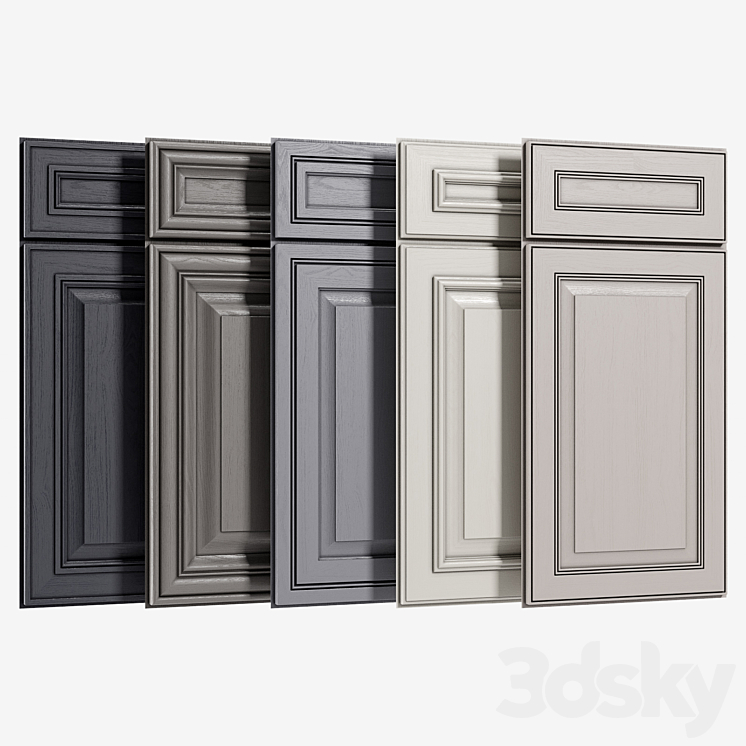 Cabinet Doors Set 1 3DS Max - thumbnail 1