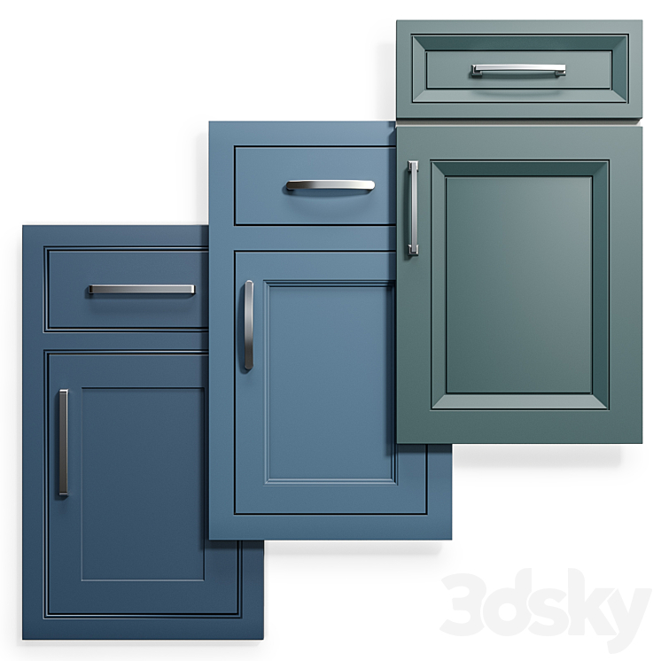 Cabinet Doors Set 10 3DS Max - thumbnail 1