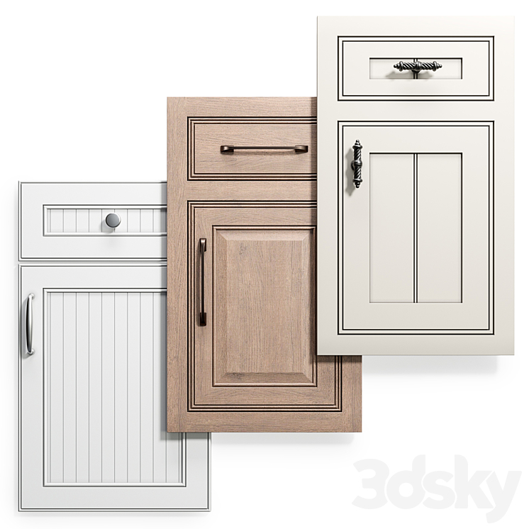 Cabinet Doors Set 12 3DS Max - thumbnail 1