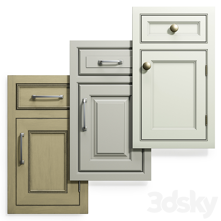 Cabinet Doors Set 14 3DS Max - thumbnail 1