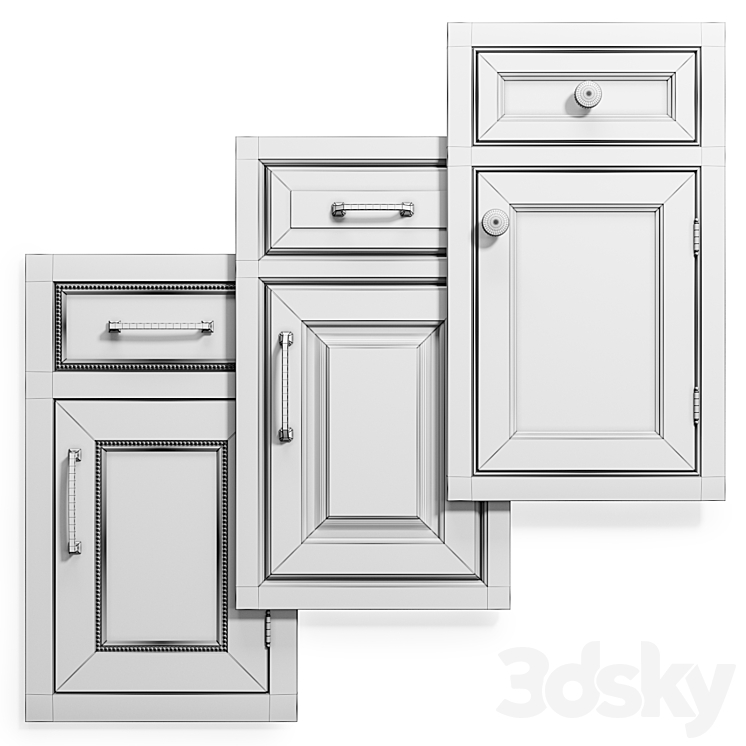 Cabinet Doors Set 14 3DS Max - thumbnail 2