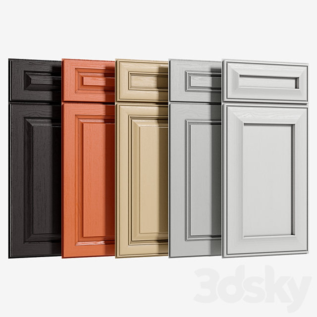 Cabinet Doors Set 2 3DSMax File - thumbnail 1