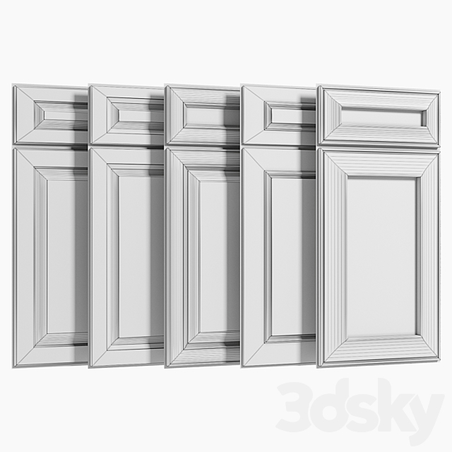 Cabinet Doors Set 2 3DSMax File - thumbnail 2