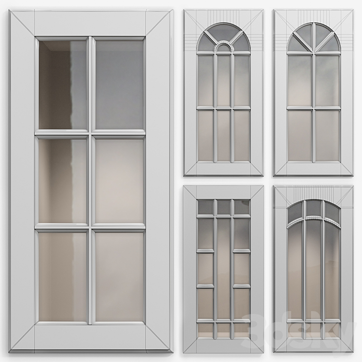 Cabinet Doors Set 4 3DS Max - thumbnail 2