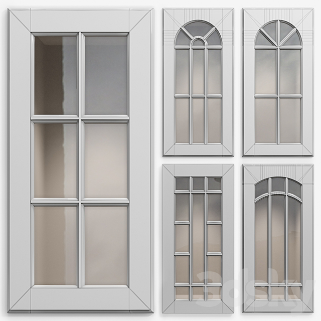 Cabinet Doors Set 4 3DSMax File - thumbnail 2