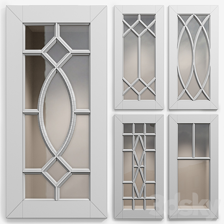 Cabinet Doors Set 6 3DS Max - thumbnail 2