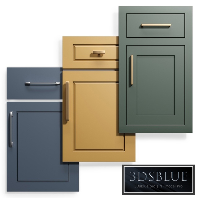 Cabinet Doors Set 9 3DS Max - thumbnail 3