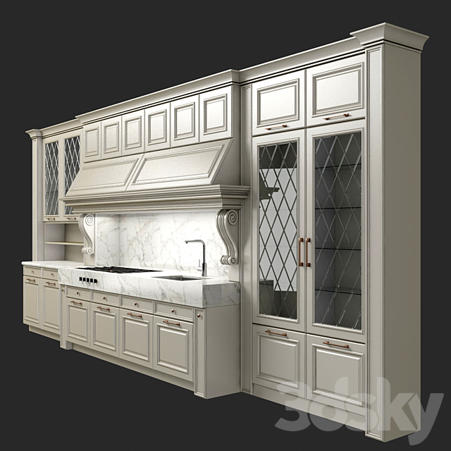 Castagna Cucine Roma Kitchen 3DSMax File - thumbnail 2