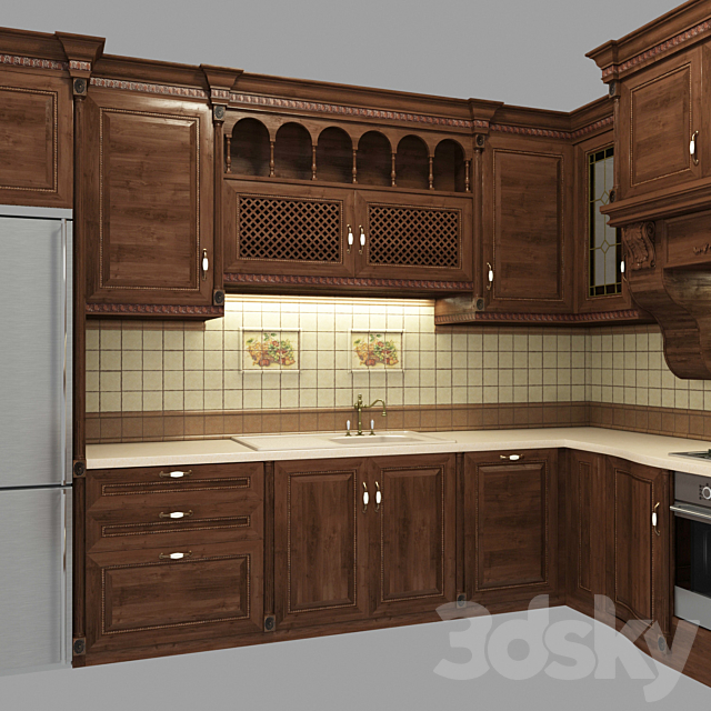 Classic cuisine 3DS Max Model - thumbnail 3