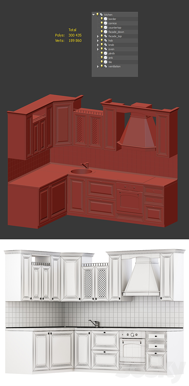 Classical cuisine 3DSMax File - thumbnail 3