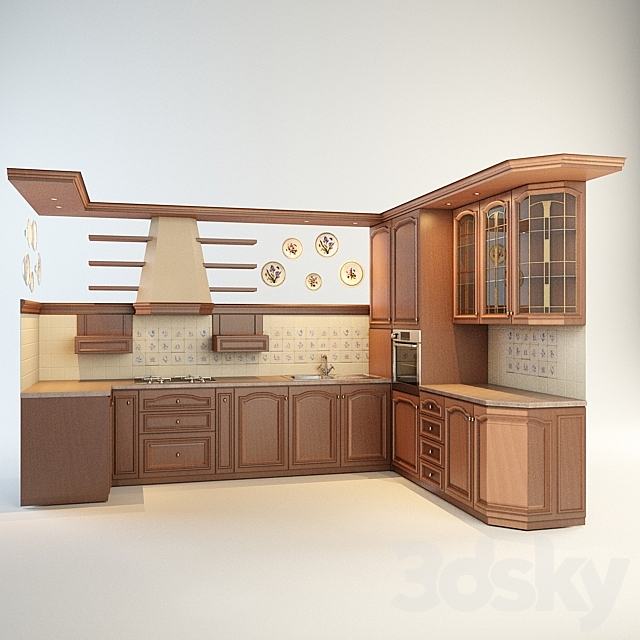 country  -style kitchen 3DSMax File - thumbnail 1