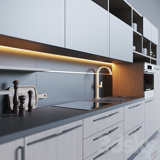 Cucine Lube – CLOVER 03 3DSMax File - thumbnail 3