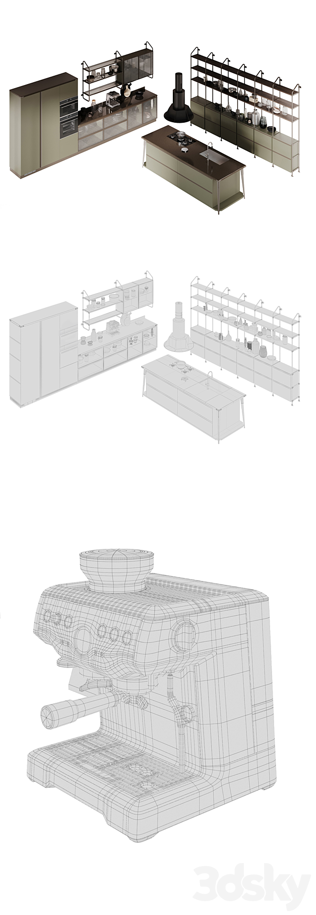 Diesel Open Workshop Scavolini 3DSMax File - thumbnail 3