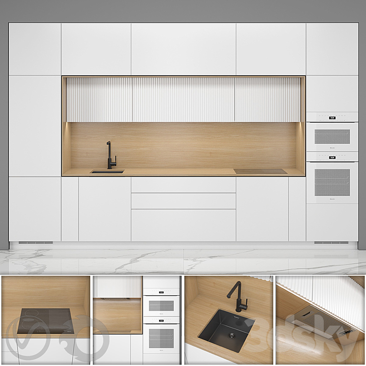 Direct kitchen Oda 3DS Max - thumbnail 1