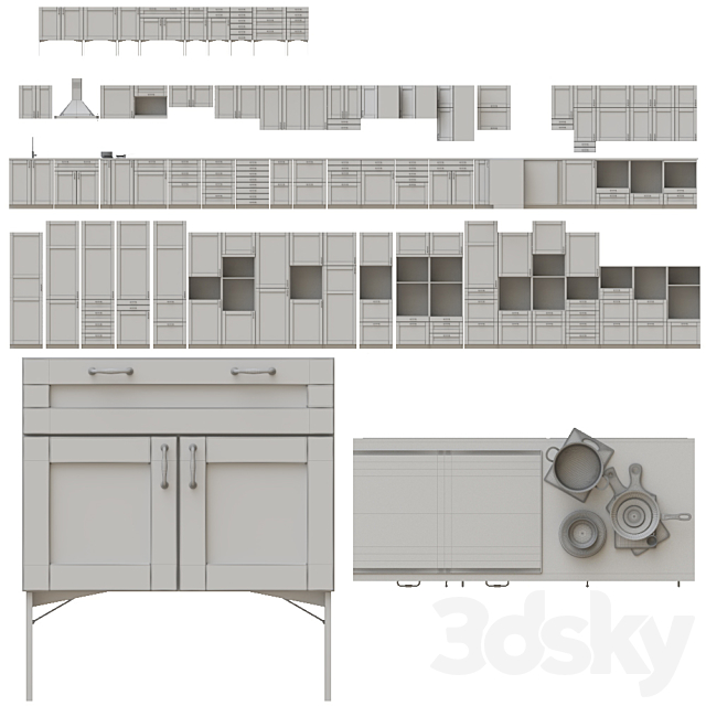 EDSERUM Kitchen 3DSMax File - thumbnail 3