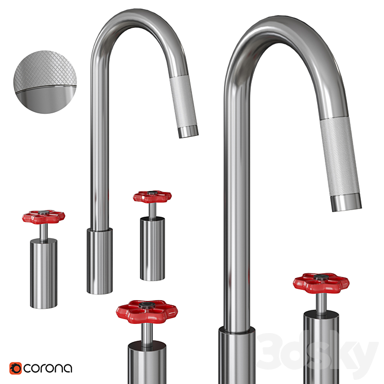 ACQUA Opinion Ciatti | Kitchen faucet 3DS Max - thumbnail 1