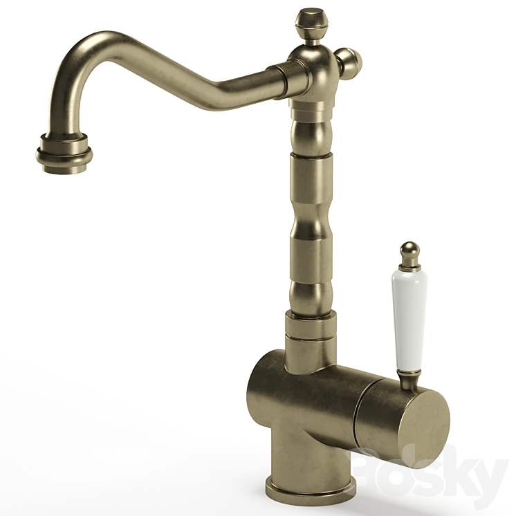 AQUASANITA kitchen faucet HERA 2473 3DS Max Model - thumbnail 2