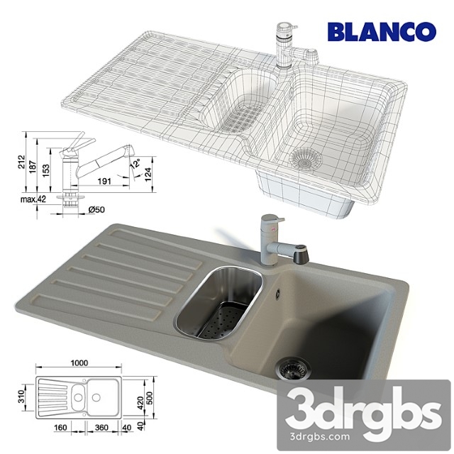 Blanco Nova 6s Actis S 3dsmax Download - thumbnail 1