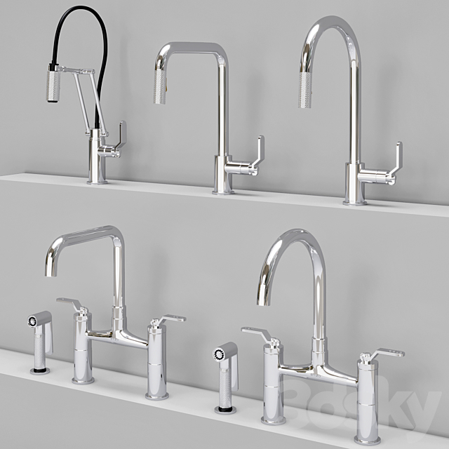 brizo_kitchen_faucet_set 3DS Max Model - thumbnail 2