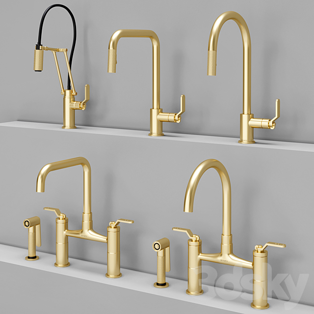 brizo_kitchen_faucet_set 3DS Max Model - thumbnail 3