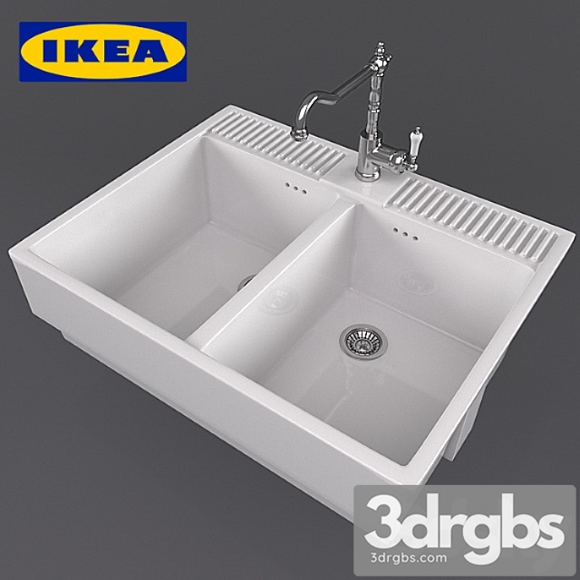 Dumshe Double Overhead Sink 3dsmax Download - thumbnail 1