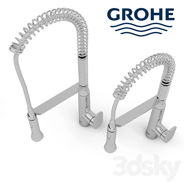 Faucets GROHE K7 3DS Max Model - thumbnail 2