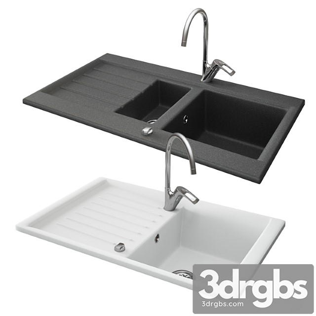 Ferro Kitchen Sinks 1 3dsmax Download - thumbnail 1