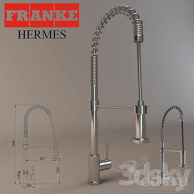 FRANKE hermes art. no 115.0155.173 3DSMax File - thumbnail 1