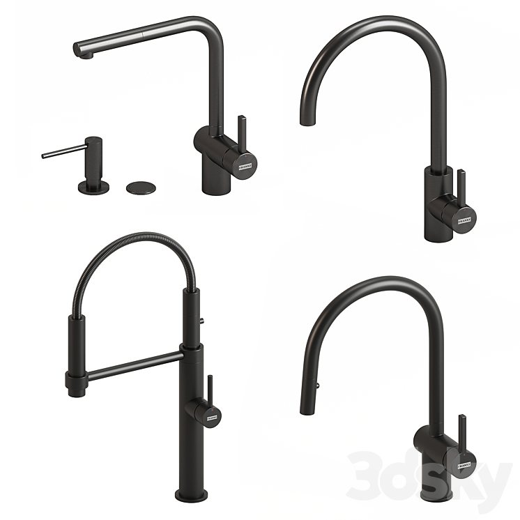 Franke kitchen faucets 3DS Max Model - thumbnail 1