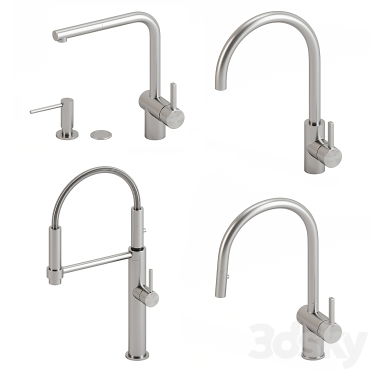 Franke kitchen faucets 3DS Max - thumbnail 2