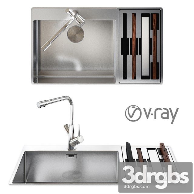 Franke Sink And Faucet 1 3dsmax Download - thumbnail 1