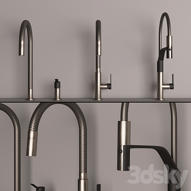 Gessi Mesh Tap 3DS Max - thumbnail 1