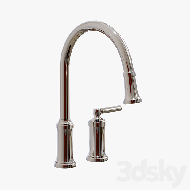 Kallista – Quincy Pull-Down Kitchen Faucet – P25000-00 3ds Max - thumbnail 1