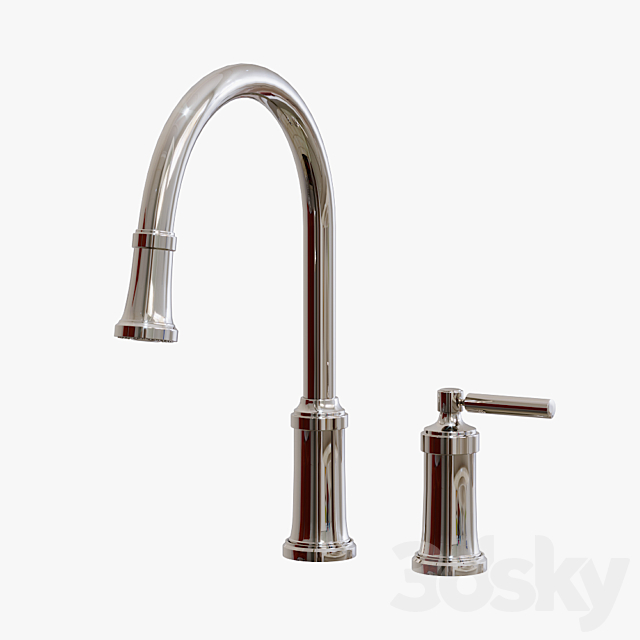 Kallista – Quincy Pull-Down Kitchen Faucet – P25000-00 3ds Max - thumbnail 2