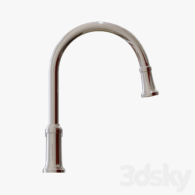 Kallista – Quincy Pull-Down Kitchen Faucet – P25000-00 3ds Max - thumbnail 3