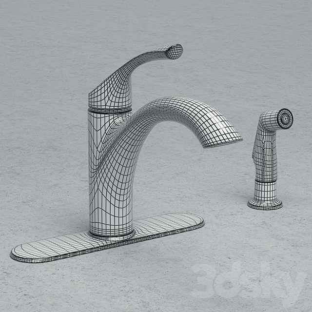 Kitchen faucet Kohler Mistos K-R72508 _ K-R72509 3ds Max - thumbnail 3